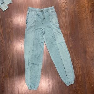 PrettyLittleThing Dark Green washed jogger